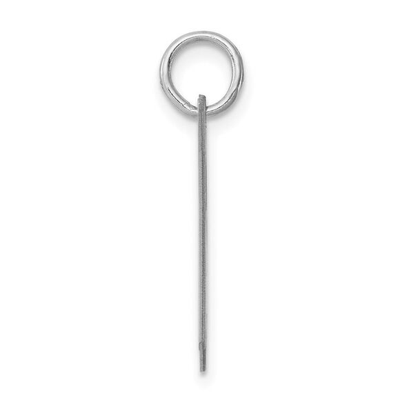 Sterling Silver, Ella Collection, LG Fancy Script Initial H Pendant - Picture 2 of 5